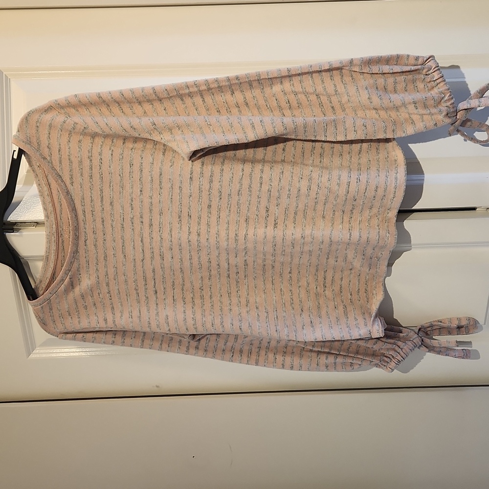 Pink Striped Sweater